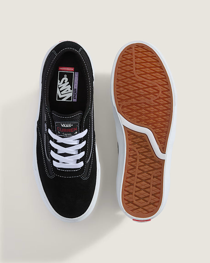 Vans Skate Curren Caples Shoe - Gum Black/White - Sun Diego Boardshop