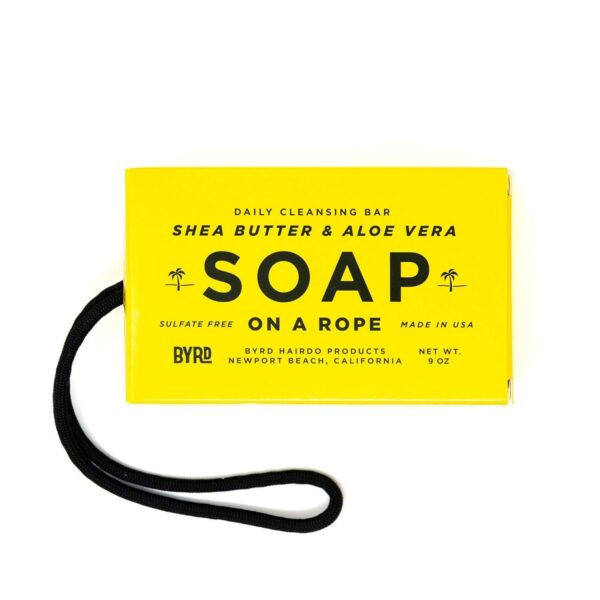 Byrd Activated Charcoal Soap on a Rope - YELLOW - Sun Diego Boardshop