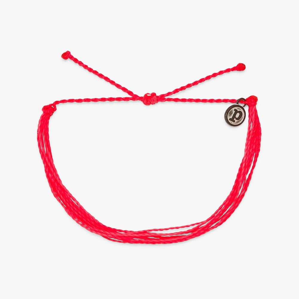 Pura Vida SOLID ORIGINAL BRACELET - NEON PINK - Sun Diego Boardshop