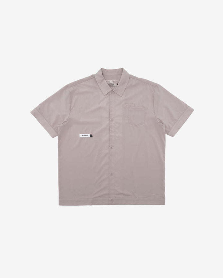 Students Golf Oxford Short Sleeve Poplin Button-Up Shirt - Desert - Sun Diego Boardshop