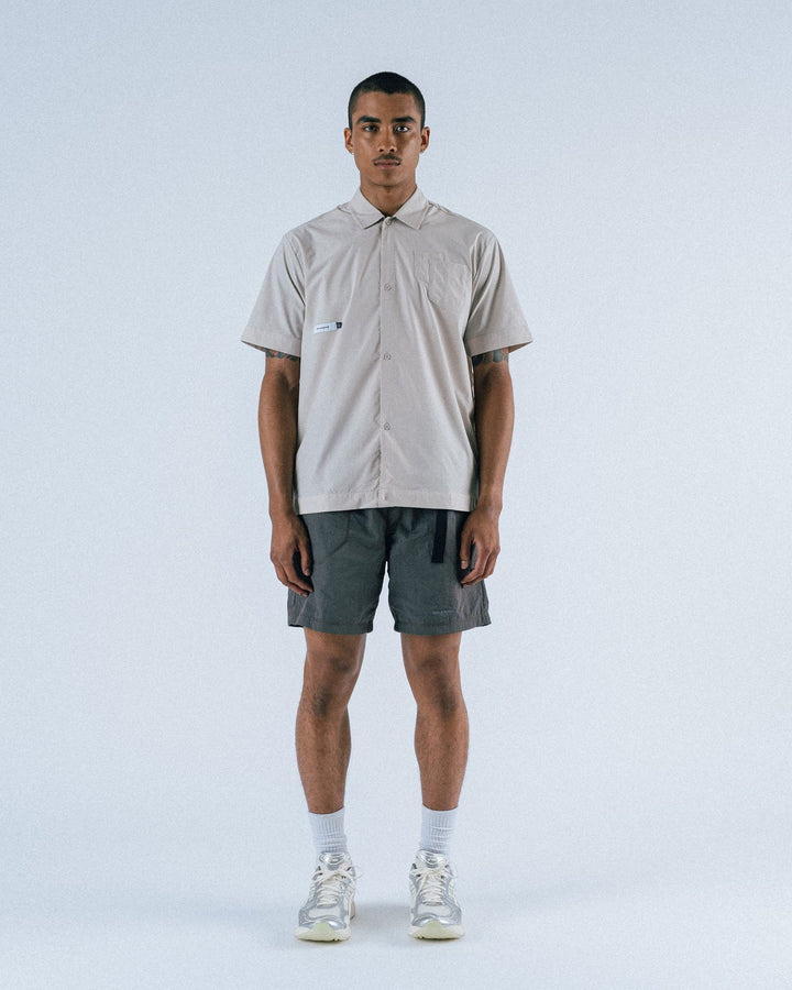 Students Golf Oxford Short Sleeve Poplin Button-Up Shirt - Desert - Sun Diego Boardshop