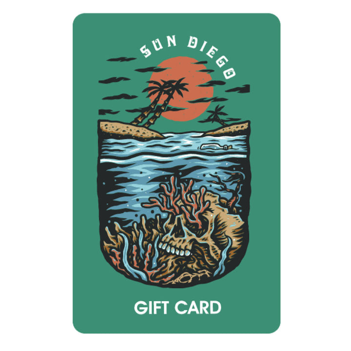 Sun Diego Physical Gift Cards For In Store Purchases - Sun Diego Boardshop