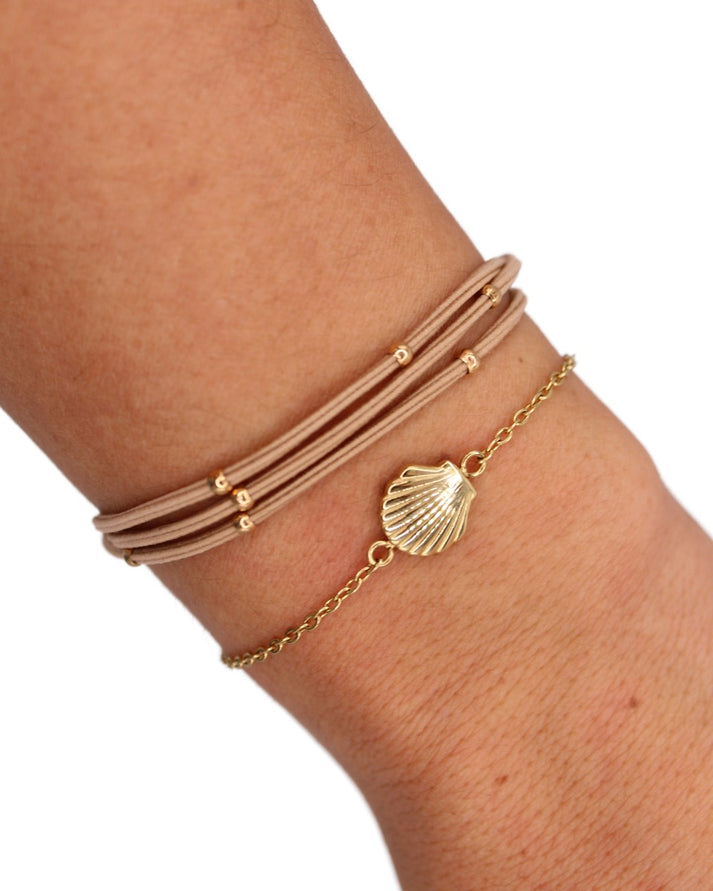 Gypsea Bands Treasures 14k Gold Sea Shell Bracelet Set - NA - Sun Diego Boardshop