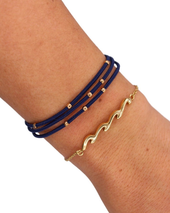 Gypsea Bands Treasures 14k Gold Wave Bracelet Set - NA - Sun Diego Boardshop