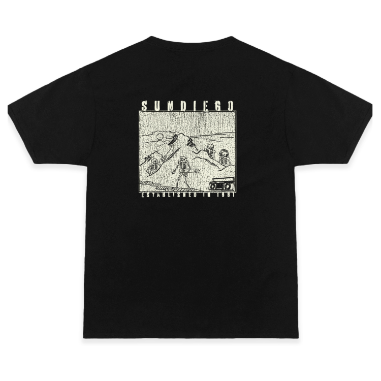 SunDiego Dead DJs T-Shirt - Black - Sun Diego Boardshop