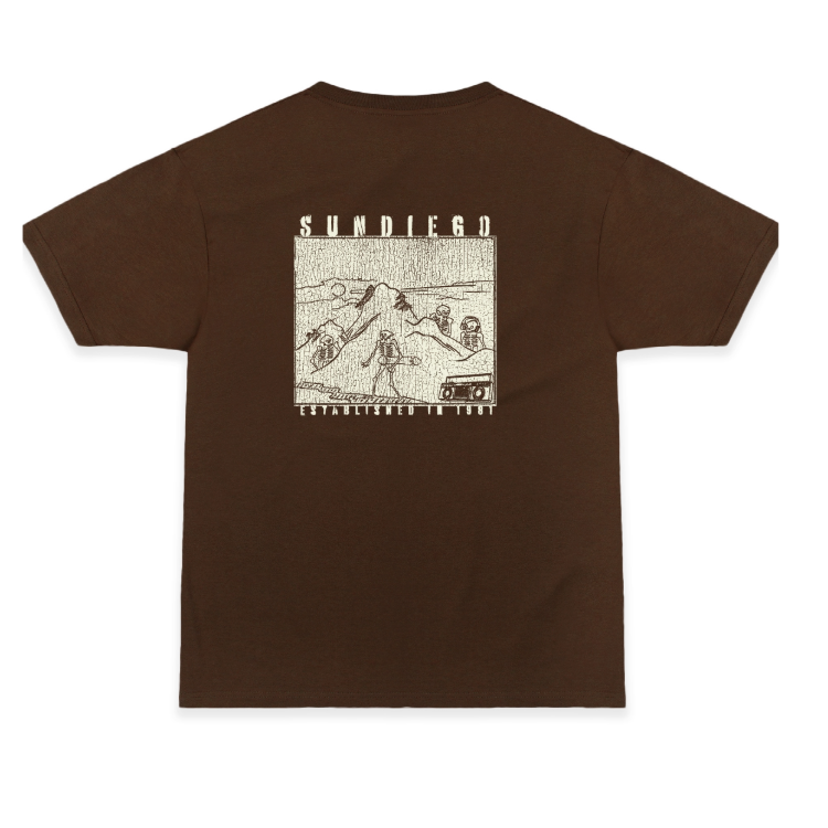 SunDiego Dead Djs T-shirt - Cacao Shell - Sun Diego Boardshop