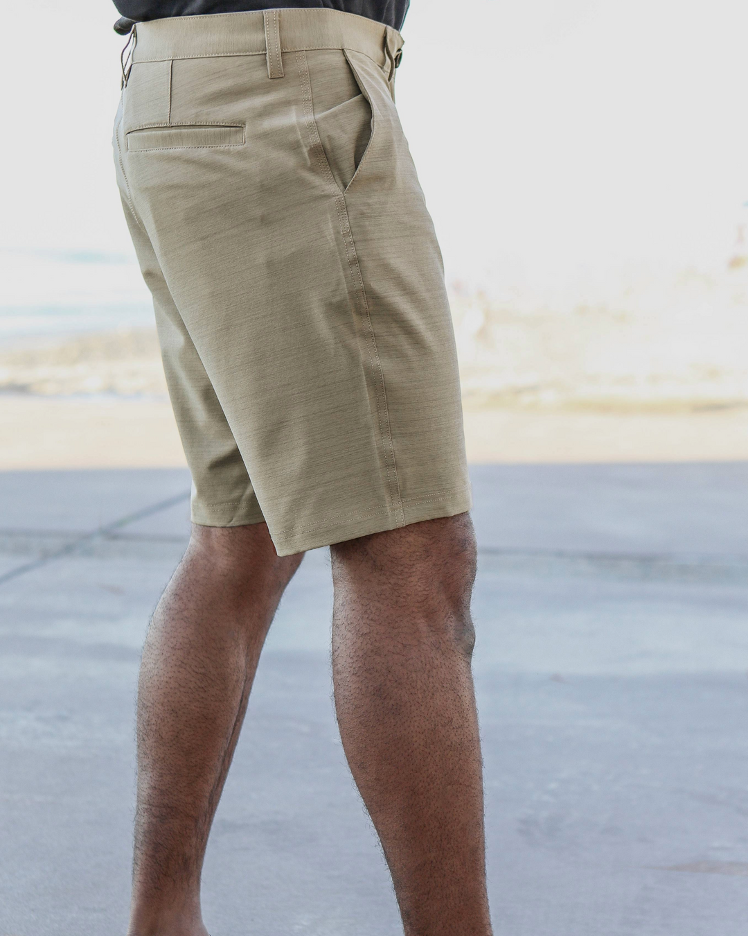 SunDiego SEAWAY HYBRID Walk Short - Taupe - Sun Diego Boardshop