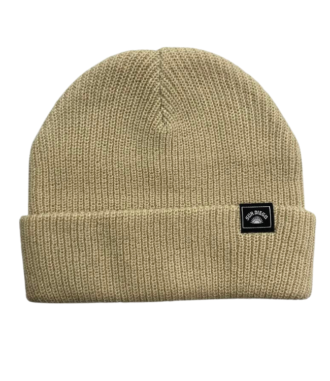 Sun Diego Reserve Solid Beanie - Natural - Sun Diego Boardshop