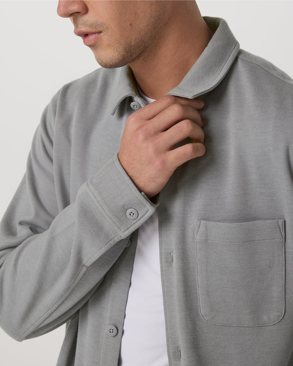 Vuori Men's Jeffreys Overshirt, Grey, M