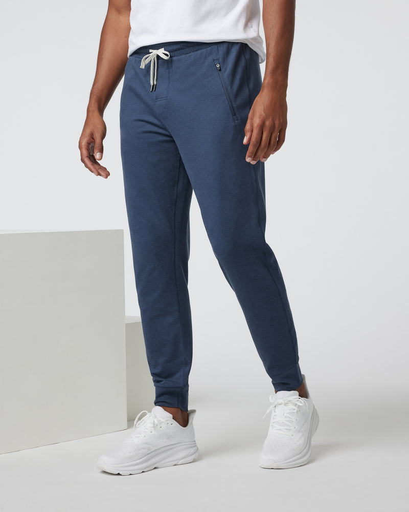 Vuori Ponto Performance Jogger - AZURE HEATHER - Sun Diego Boardshop