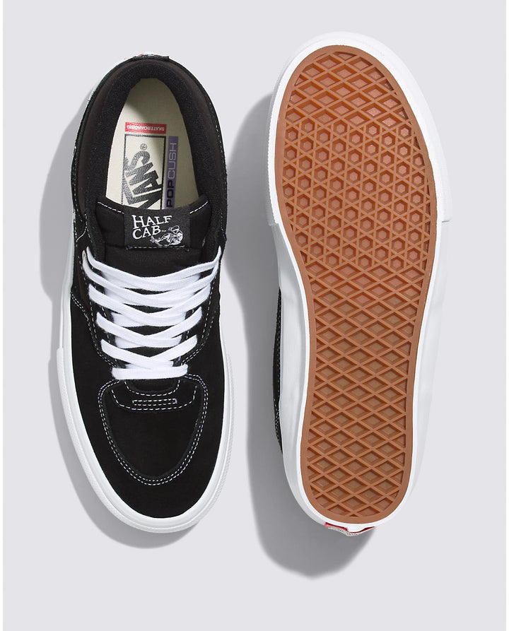 Vans Men's Skate Half Cab Shoe - Black White - Sun Diego Boardshop