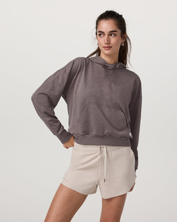 Vuori Halo Modern Pullover Hoodie - Huckleberry Heather | Sun
