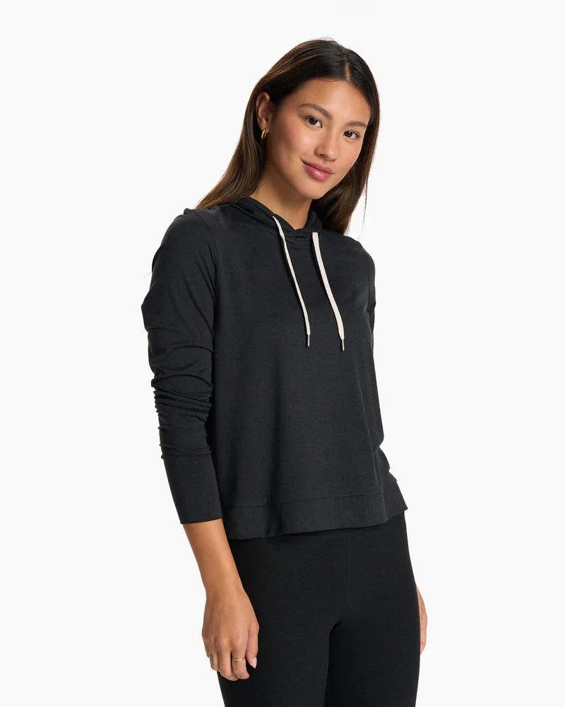 Vuori HALO ESSENTIAL HOODIE - BLACK HEATHER - Sun Diego Boardshop