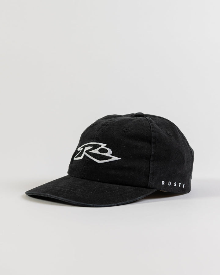 Rusty Signature Dad Cap - Black - Sun Diego Boardshop