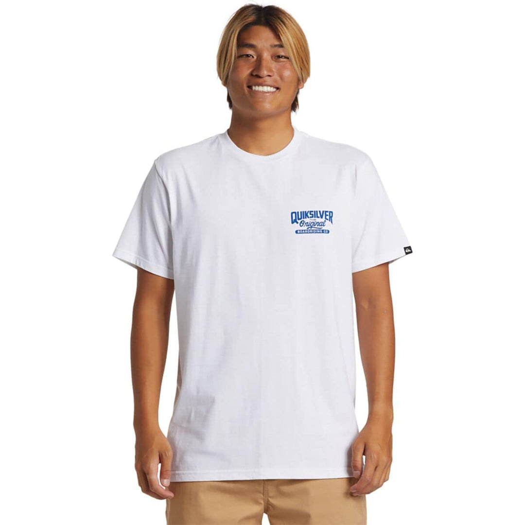 Quiksilver Original Script T-Shirt - White - Sun Diego Boardshop