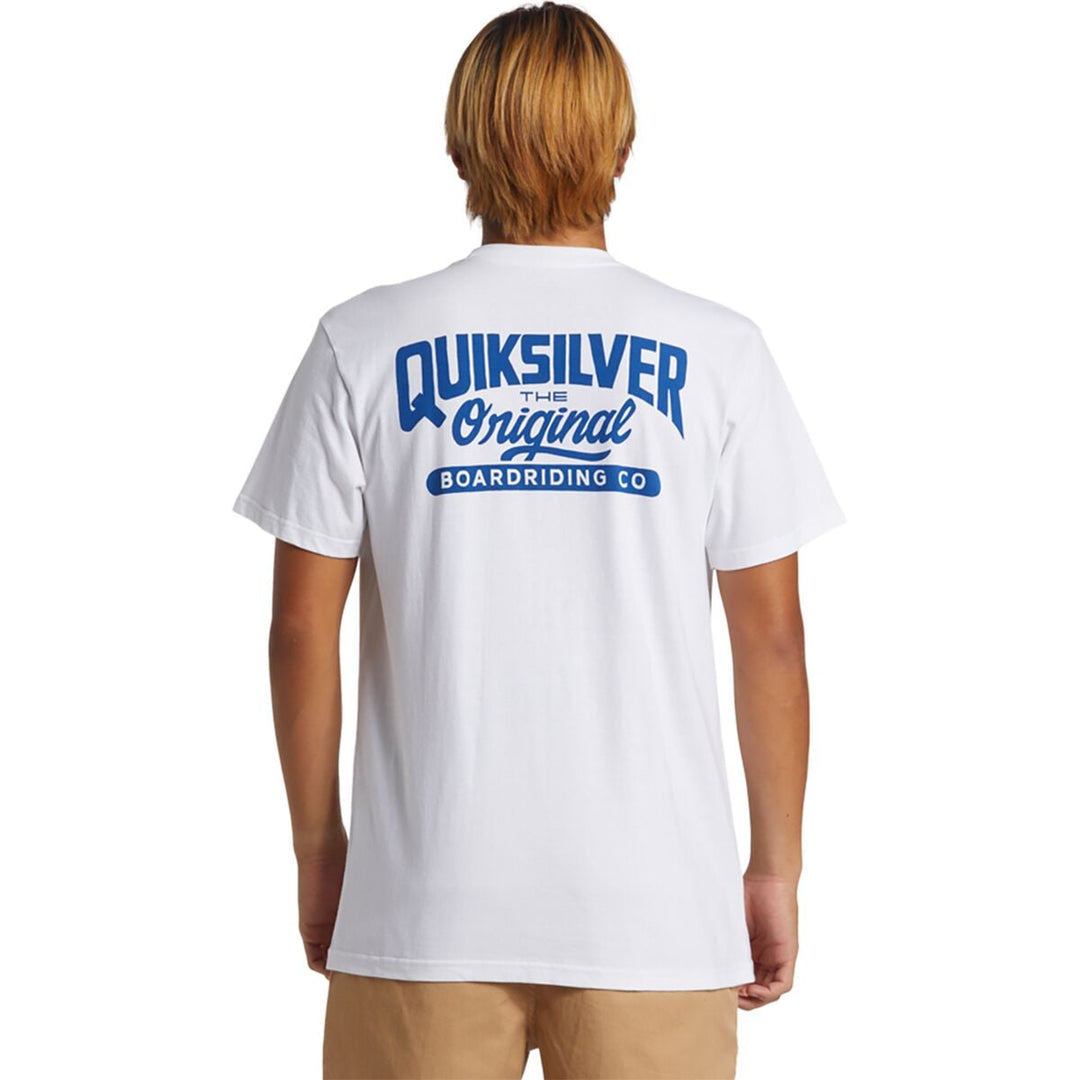 Quiksilver Original Script T-Shirt - White - Sun Diego Boardshop