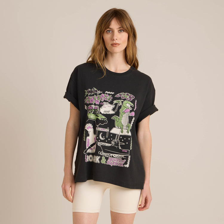 Roark H.O.D Oversized Premium Tee - FADED BLACK - Sun Diego Boardshop