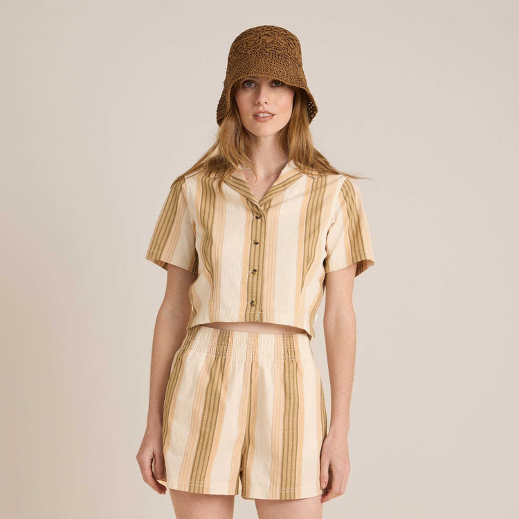 Roark Camp Short Sleeve Button Up Shirt - WOODLAND - Sun Diego Boardshop