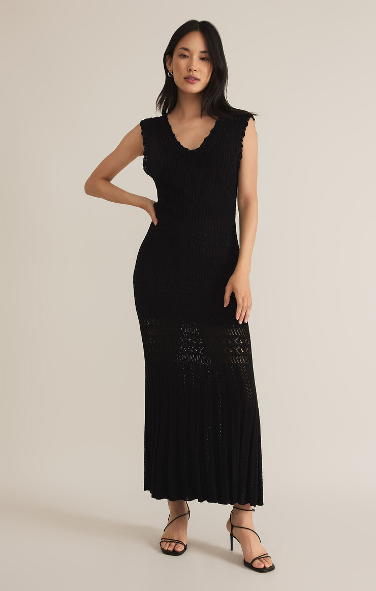 Z-Supply Marsella Crochet Midi Dress - BLACK Z-Supply Marsella Crochet Midi Dress - BLACK