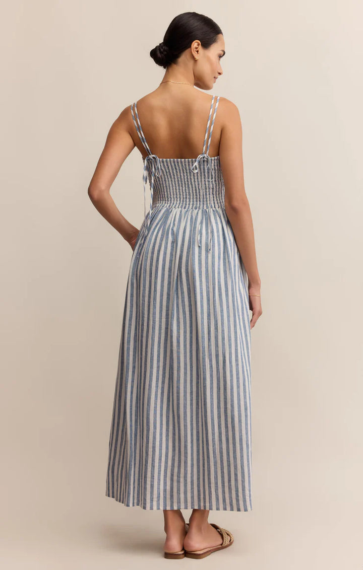 Z-Supply Nadine Striped Midi Dress - Boathouse - Sun Diego Boardshop