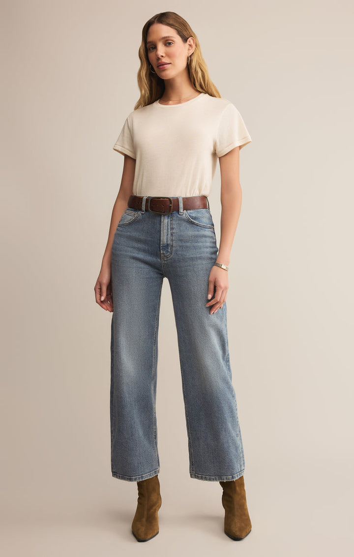 Z-Supply Tourist Knit Jersey Tee - Crystal - Sun Diego Boardshop