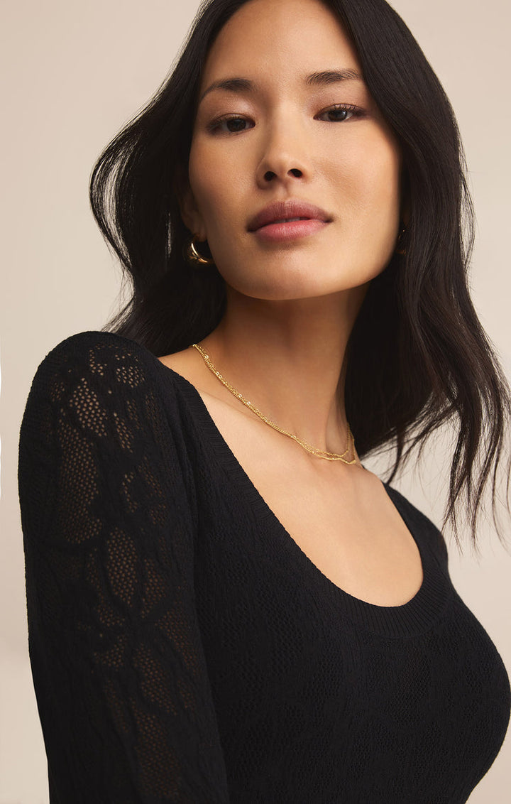 Z-Supply Tibi Scoop Mesh Top - Black - Sun Diego Boardshop