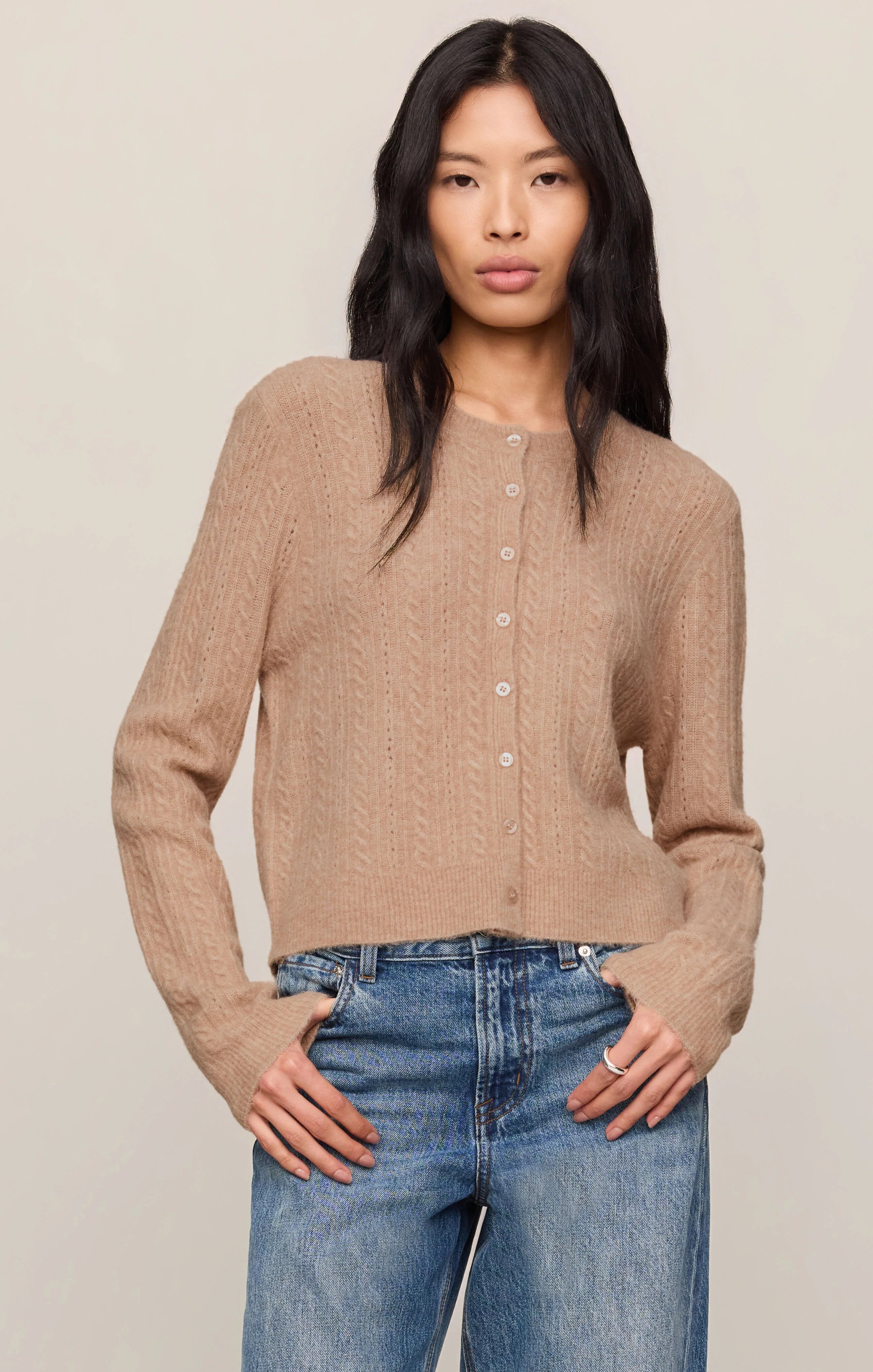 Z-Supply Women's Medina Cable Cardigan - Macaroon – Sun Diego