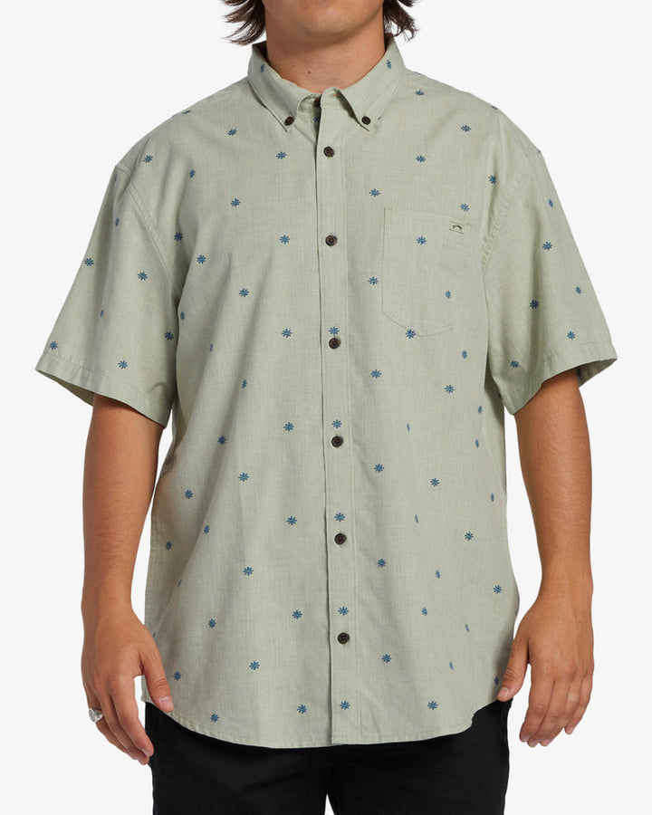 Billabong All Day Jacquard Short Sleeve Woven Shirt - Seafoam - Sun Diego Boardshop