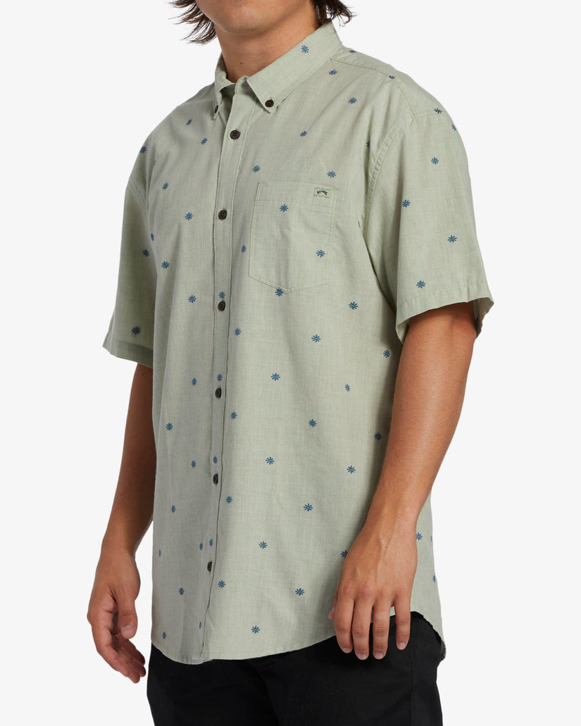 Billabong All Day Jacquard Short Sleeve Woven Shirt - Seafoam - Sun Diego Boardshop