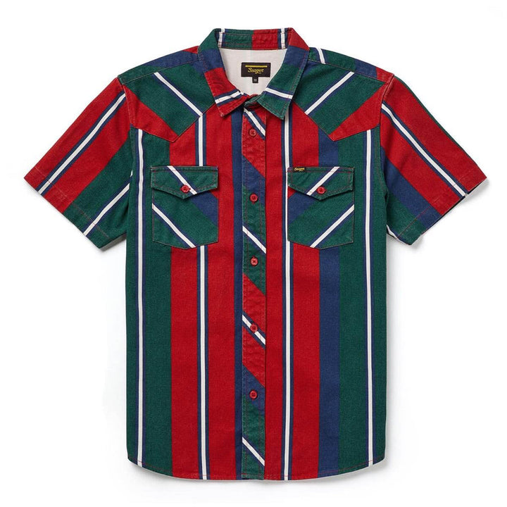 Seager Amarillo Short Sleeve Shirt - Mattson Stripe - Sun Diego Boardshop