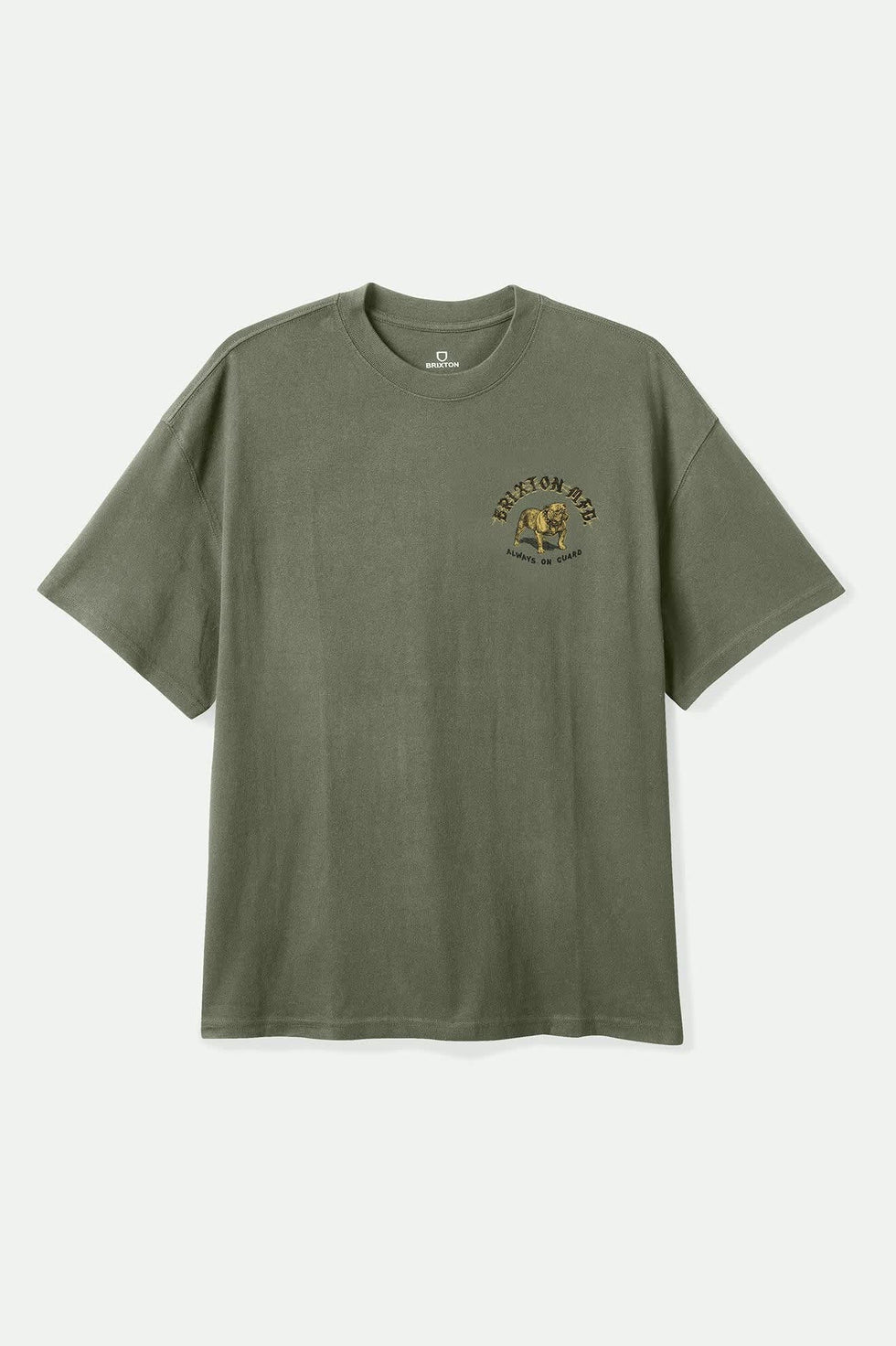Brixton Bauer Heavyweight Relaxed T-Shirt - Olive Surplus Classic Wash - Sun Diego Boardshop