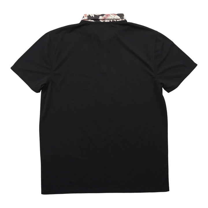 BIRDS OF CONDOR GEORGIA ON MY MIND POLO PRINTED COLLAR - BLACK - Sun Diego Boardshop