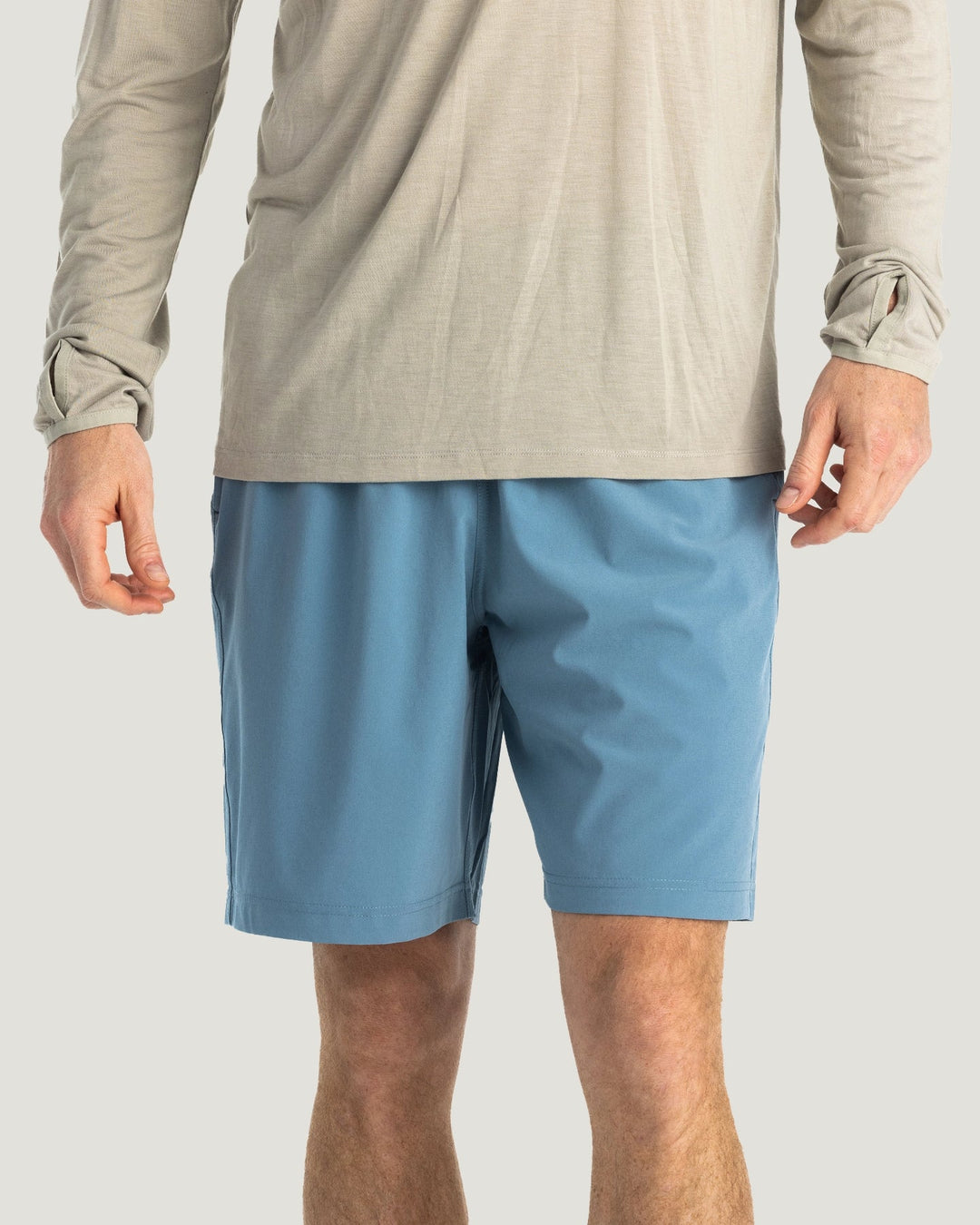 Free Fly Men'S Breeze Short 8" - Blue Fog - Sun Diego Boardshop