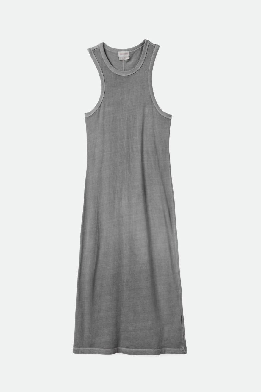 Carefree Organic Garment Dyed Tank Dress - Washed Black - Sun Diego Boardshop