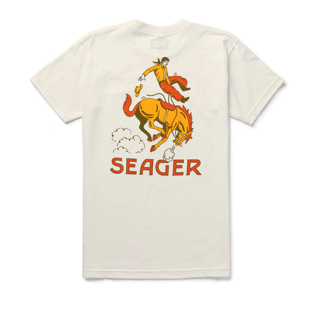 SEAGER RODEO TEE  - VINTAGE WHITE - Sun Diego Boardshop