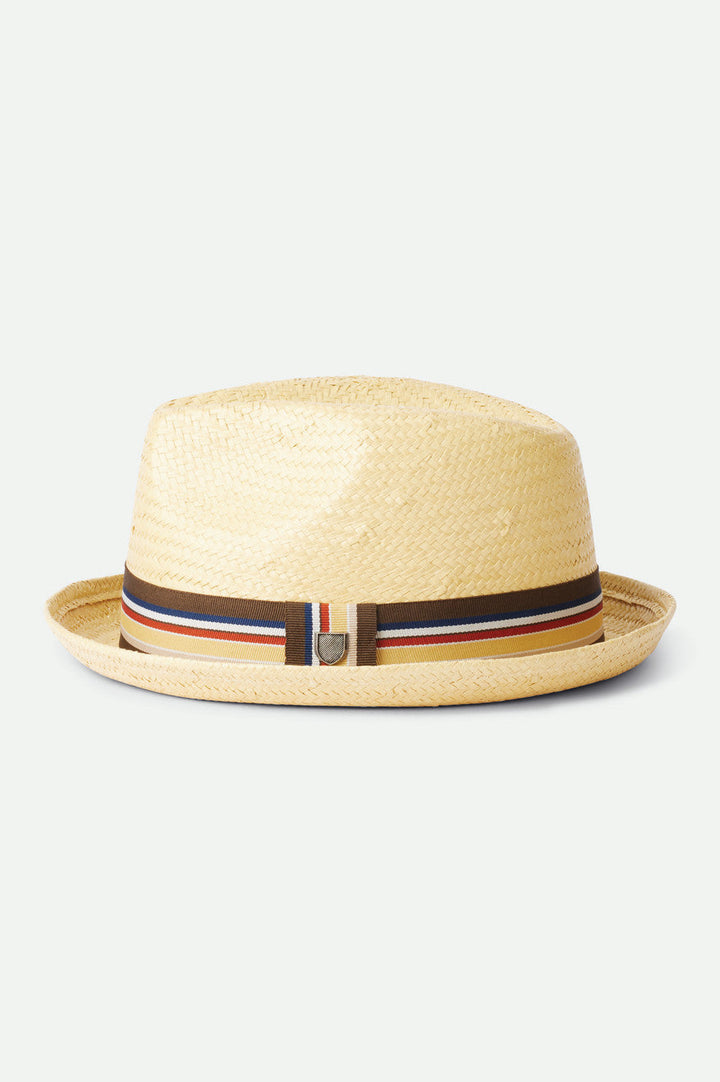 Castor Straw Fedora - Tan - Sun Diego Boardshop