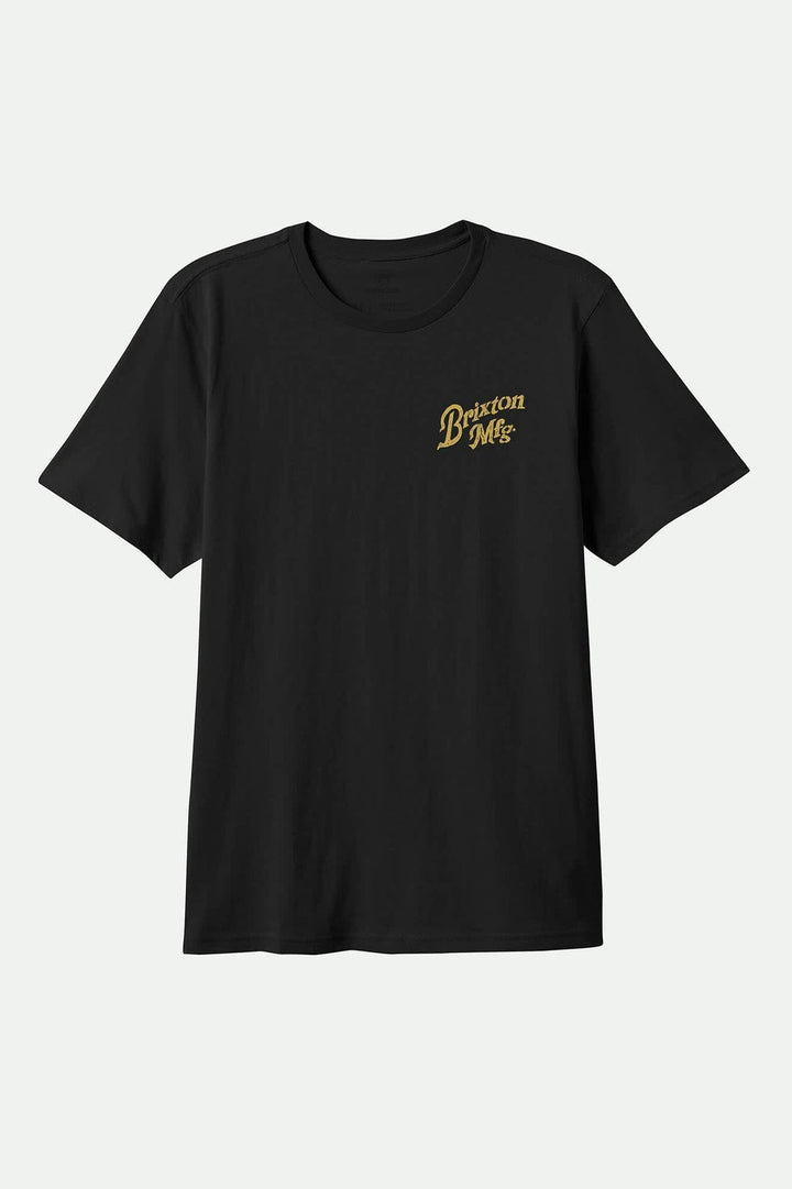 Brixton Rothwell Tailored T-Shirt - Black - Sun Diego Boardshop