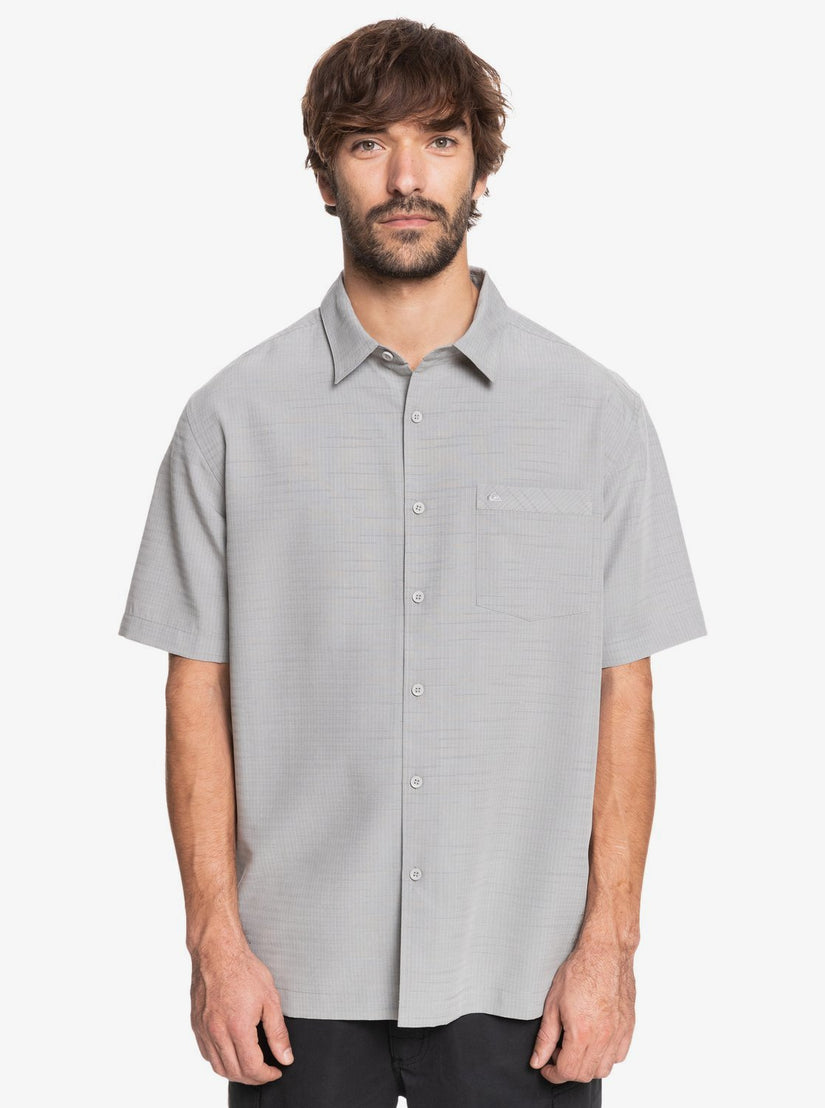 Quiksilver Waterman Centinela Premium Anti-Wrinkle Shirt - Flint Gray Centinella - Sun Diego Boardshop