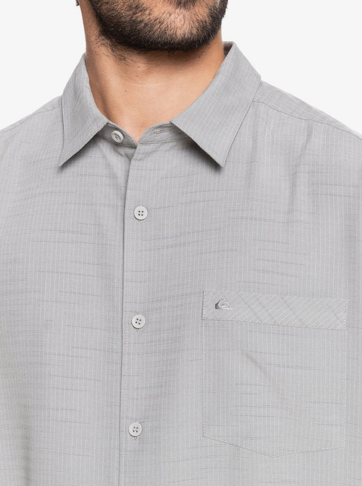 Quiksilver Waterman Centinela Premium Anti-Wrinkle Shirt - Flint Gray Centinella - Sun Diego Boardshop