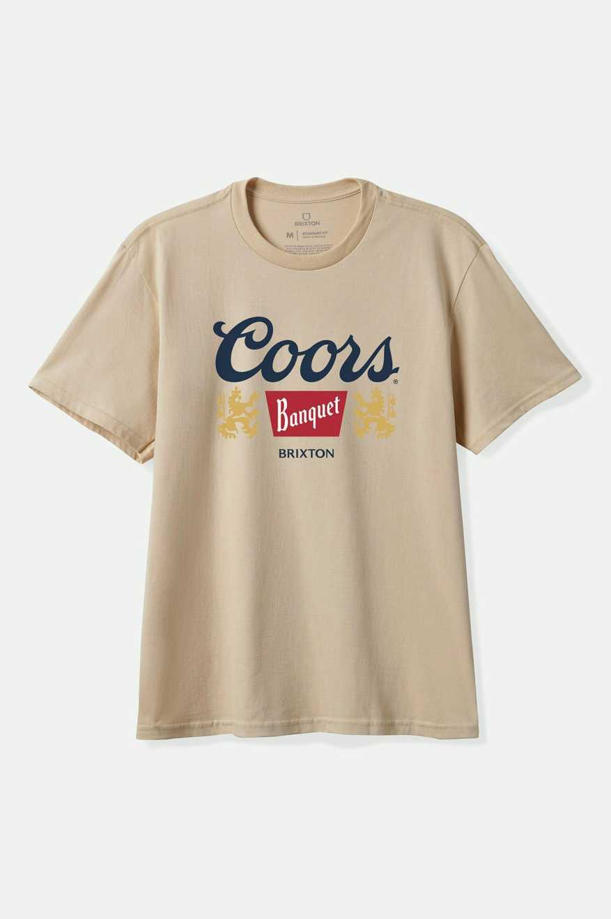 Brixton COORS START YOUR LEGACY GRIFFIN T-SHIRT - CREAM - Sun Diego Boardshop