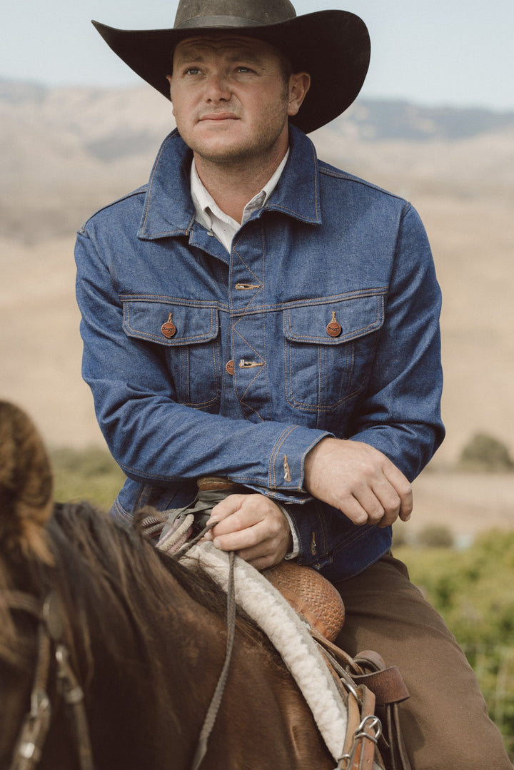Seager Freewheelin' Denim Jacket - RINSED INDIGO - Sun Diego Boardshop