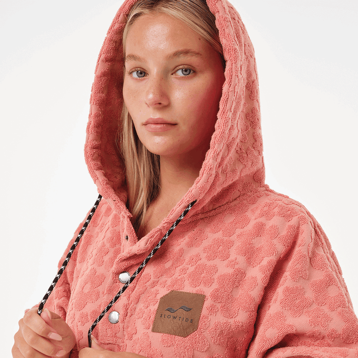 SLOWTIDE Ginny Extra-Warm Poncho - GUAVA - Sun Diego Boardshop