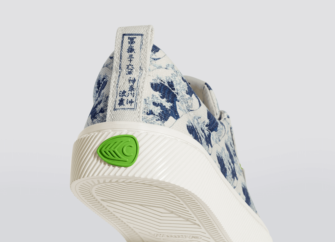Hokusai OCA Low Wave off Kanagawa Print Canvas Sneaker Women - Sun Diego Boardshop
