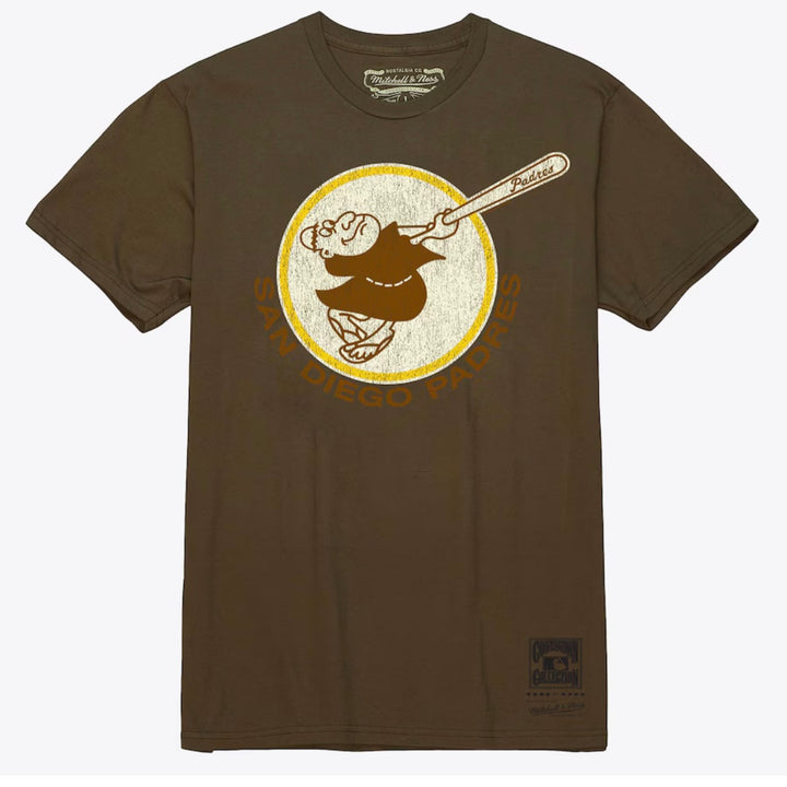 Mitchell & Ness San Diego Padres Under The Lights T-Shirt - Brown - Sun Diego Boardshop