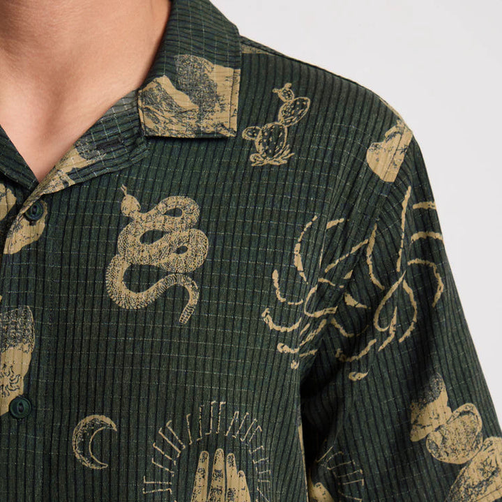 Roark Bless Up Trail Button Up Shirt - Onyx - Sun Diego Boardshop