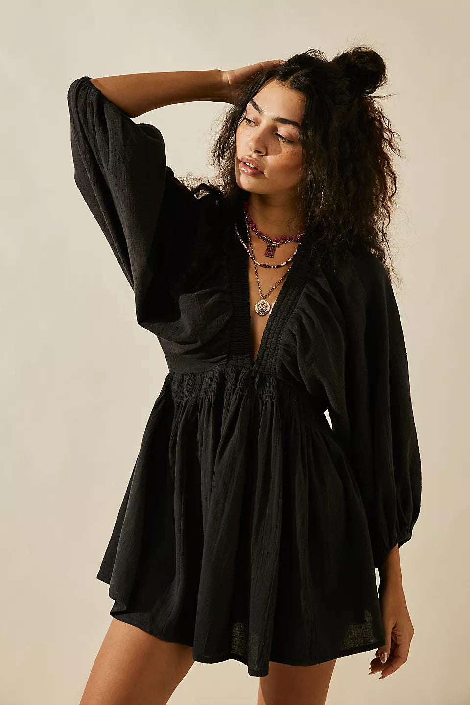 Free People For The Moment Mini Dress - Black - Sun Diego Boardshop