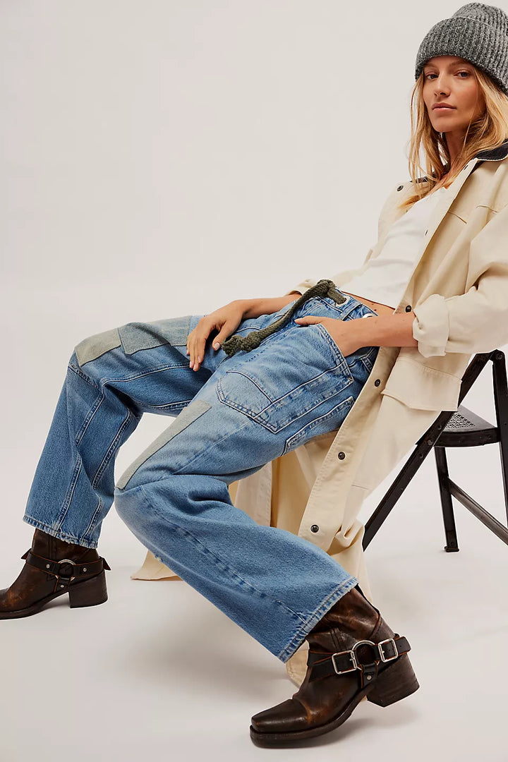 Free People Pan Moxie Low Slung Pull On - Truest Blue - Sun Diego Boardshop