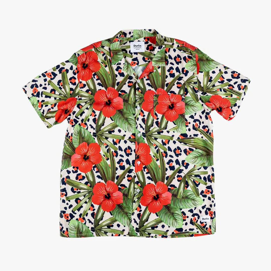 Duvin LEO FLORAL Buttonup - GREEN - Sun Diego Boardshop