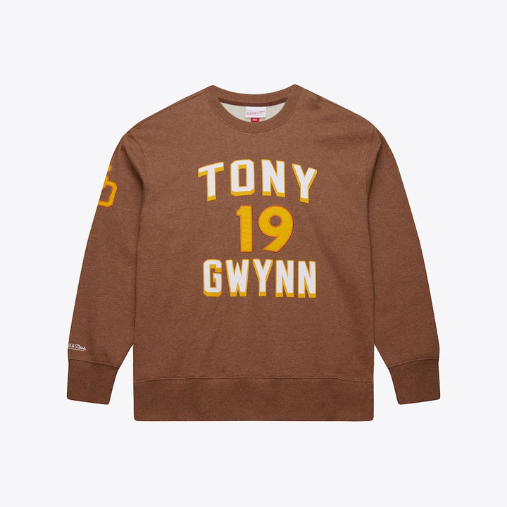 Mitchell & Ness Tony Gwynn Legends Vintage Fleece Sweatshirt - Brown - Sun Diego Boardshop