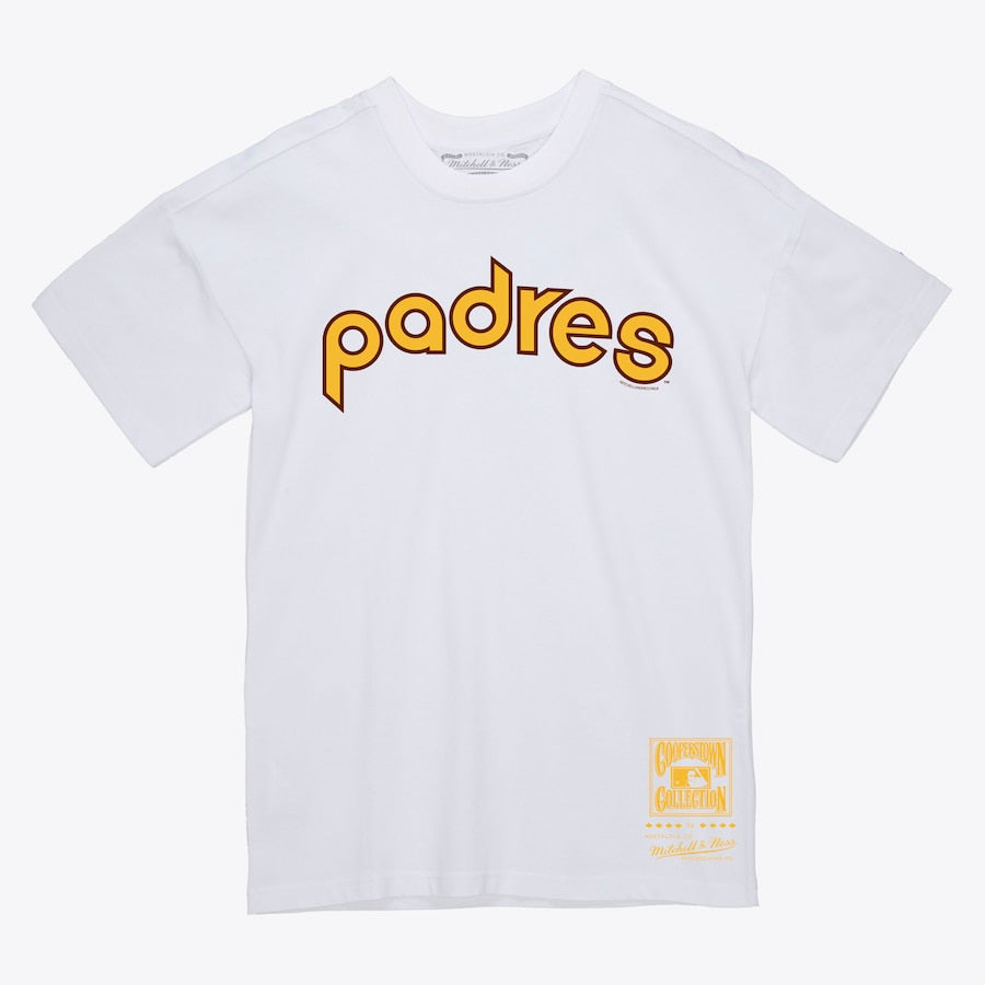 Mitchell & Ness San Diego Padres Worldmark T-Shirt - White - Sun Diego Boardshop